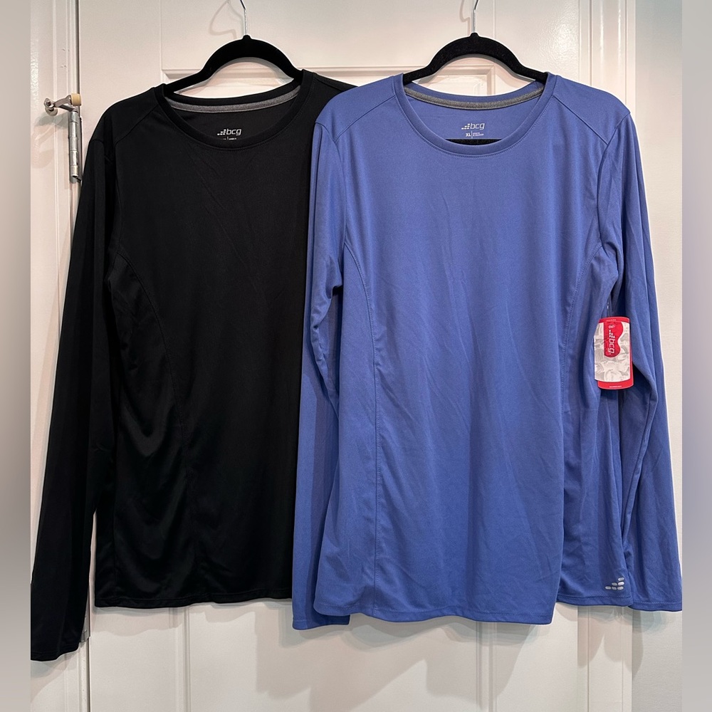 Two super soft athletic long sleeve shirts NWT